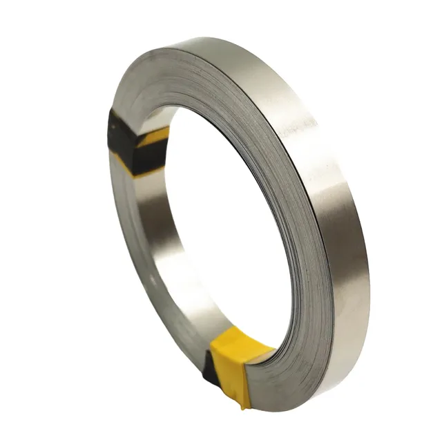 Nickel tape for point welding Role of nickel band for connecting batteries Connecting band for batteries 0.1 x 5 mm x 10 m