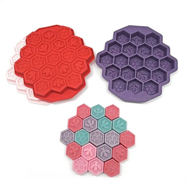 Original stylish silicone ice mould with interesting pattern - various colours Mueller