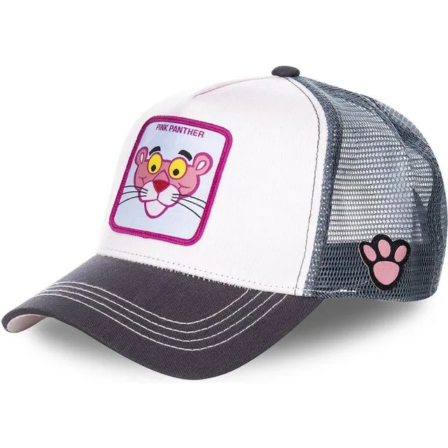 Unisex baseball cap with motifs of animated characters Pink Panther