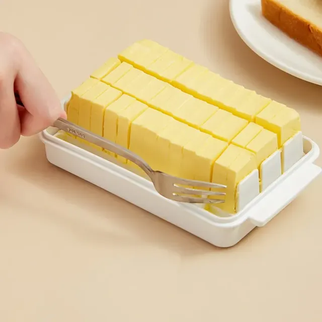 Portable butter with separator