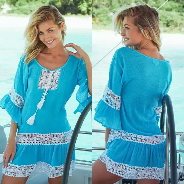 Beach tunic with embellishment Sara