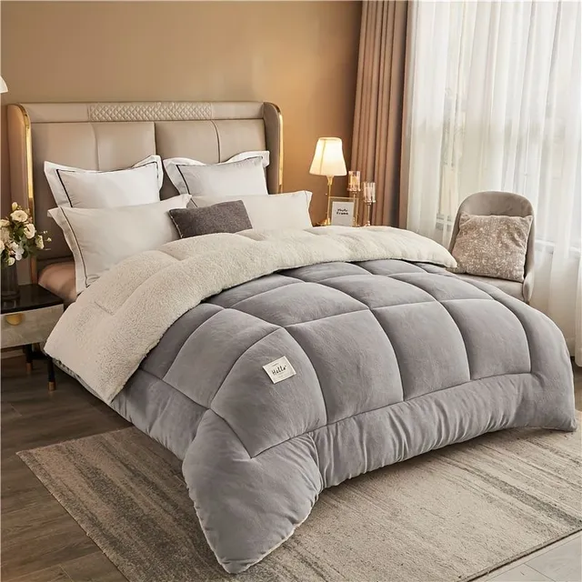 Warm, 3-layer autumn and winter hairdresser 1pc - Comfortable bed linen for bedroom and dorm