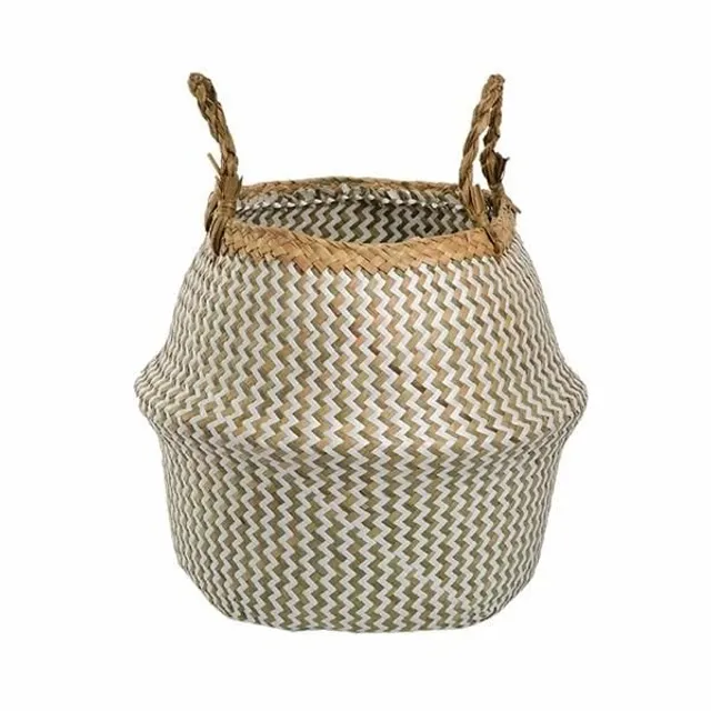 Rattan folding pot