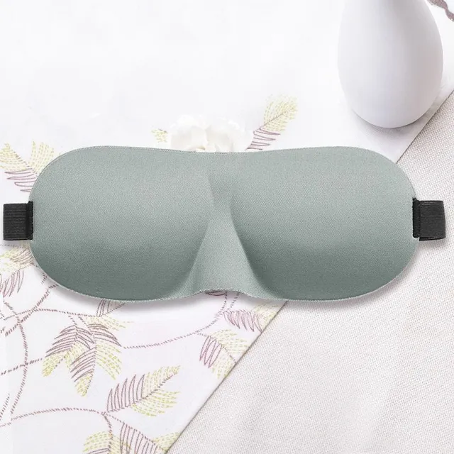 3D měkká a pohodlná oční maska na spaní Gray