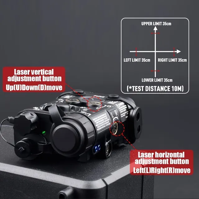 High Performance Outdoor Light Green Laser & IR850nm Infračervené nočné videnie, Batéria Z hliníkových zliatin S bielym svetlom, Veľmi čisté batérie, Diaľkový ovládač, Vonkajšie táborenie, Nabíjacie batérie 16340 A Nabíjačka