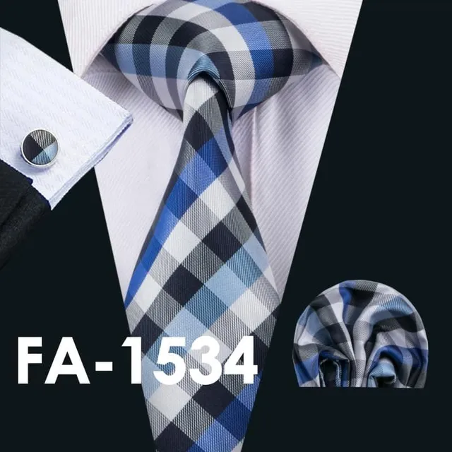 Stylish Men's Set © Tie, Kapeník, Cuff linkek