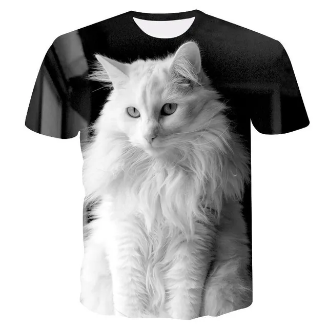 Children's T-shirt with cat B1503