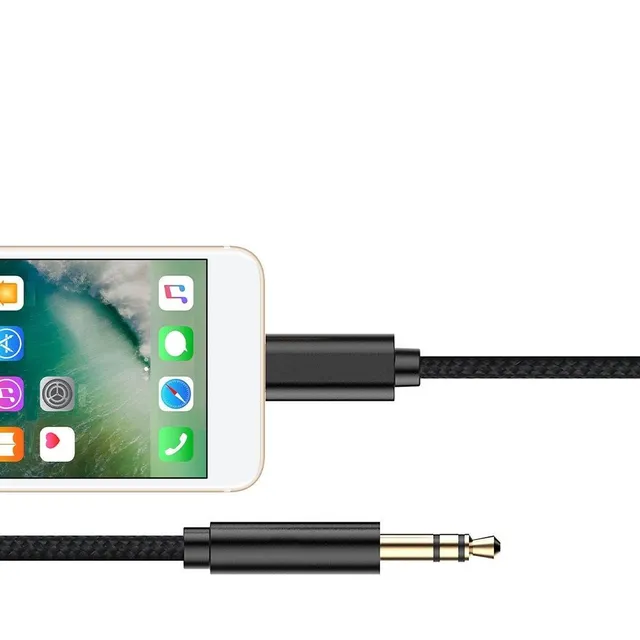 Audio cable connecting Lightning to 3.5mm jack