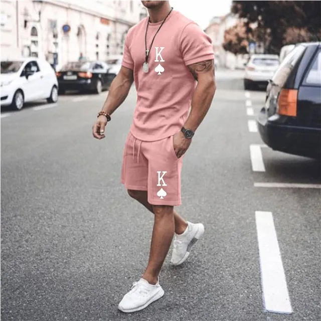 Men's summer clothing set - shorts and t-shirt