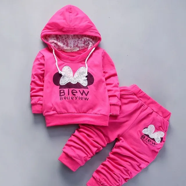 Baby warm tracksuit for girls with Minnie