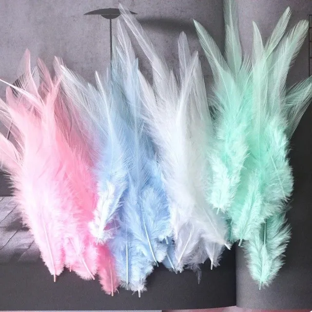 Decorative cock feathers 10-15 cm 50 pcs