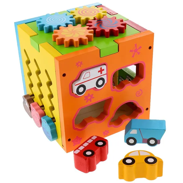 Insertable educational cube for children