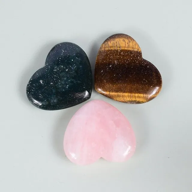 Stones in the shape of Quinn's heart pieces