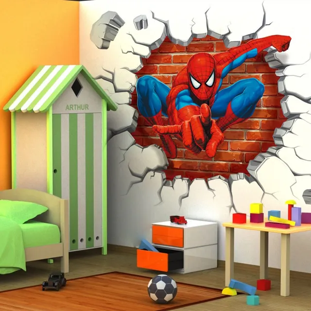 Large 3D wall sticker Spiderman