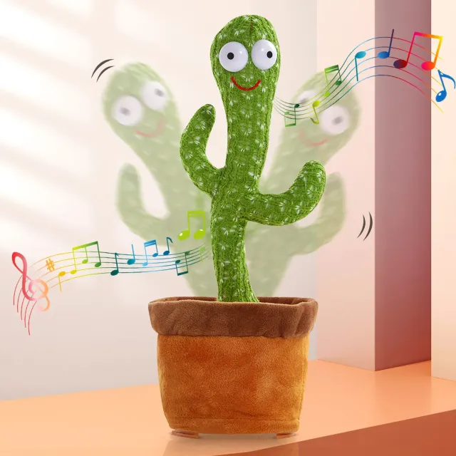 Plush cactus with electronic dancing and singing plush for kids - Birthday Gift