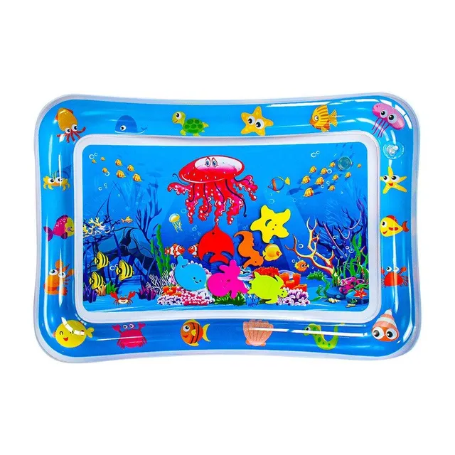 Tapis de bain gonflable pour enfants avec motifs marins