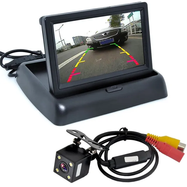 Parking camera with LCD monitor