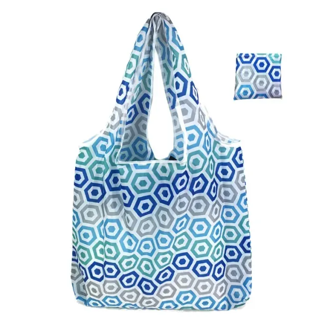 Folding shopping bag with printing