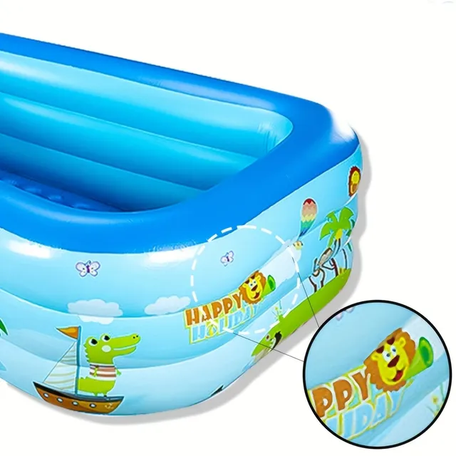 Beautiful inflatable pool for families with children