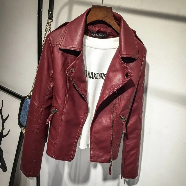 Luxurious women's leather jacket Joe