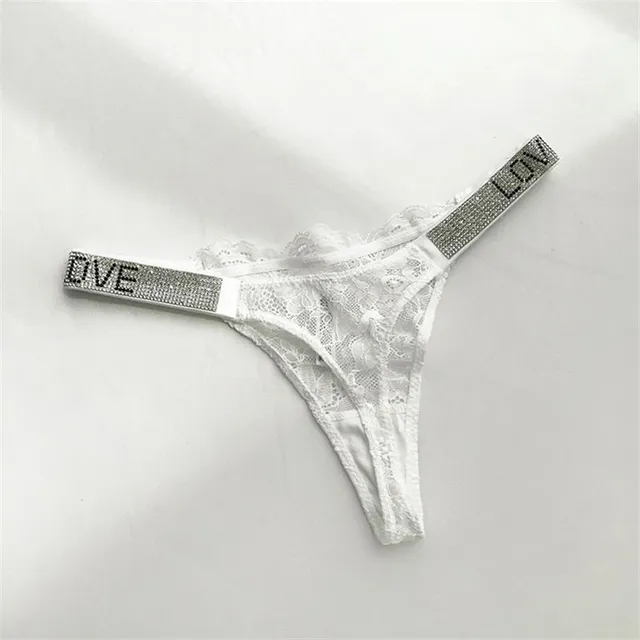 Women's sexy thong with Love Secret inscription