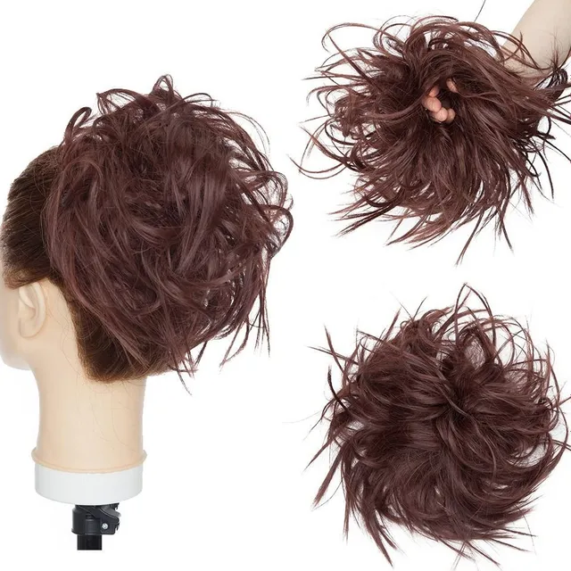 Postiche pour cheveux - chignon avec élastique