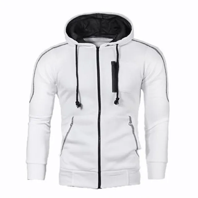 Men's trendy sports color hoodie with hoodie