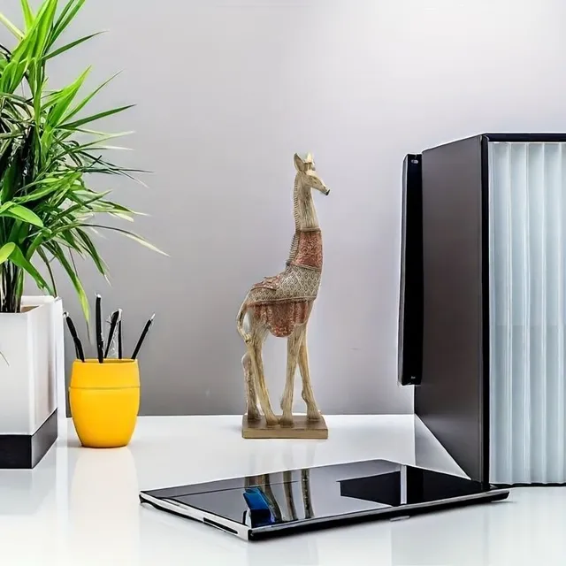 Elegant giraffe decoration from resin - design supplement for your interior