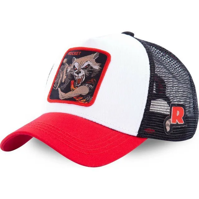 Men's cap with Marvel heroes prints