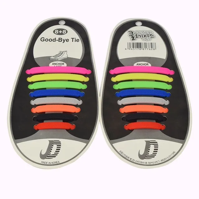 Unisex silicone shoelaces