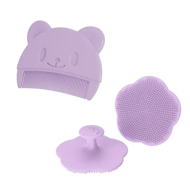 2 pcs child care accessories - Soft hair comb and head massage