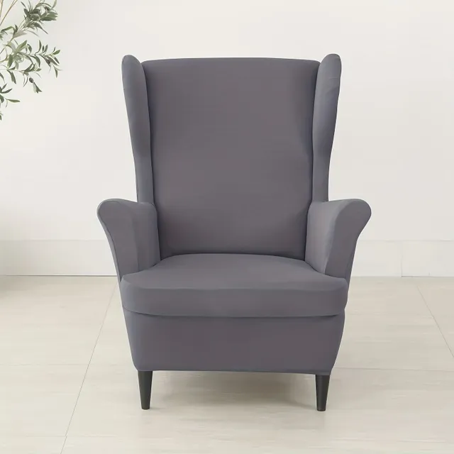 2 pièces Housses élastiques universelles pour fauteuil avec ailes - douces et stylées pour le salon, la chambre et la décoration intérieure