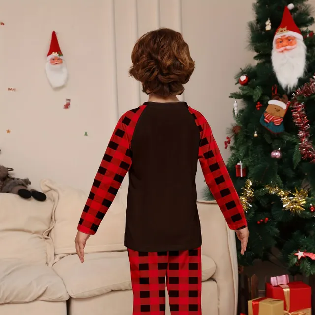 2pcs Children's Pajamas with Elke, Long Sleeve & Cube Pants, Comfortable Pajamas, Children's Clothes at Home, As Gift