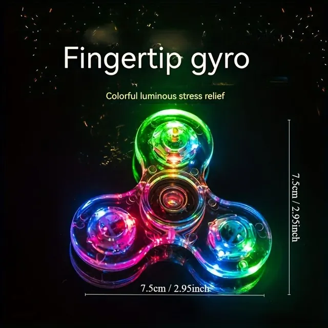 Colored LED Fidget Spinner - Star of peace for small champions