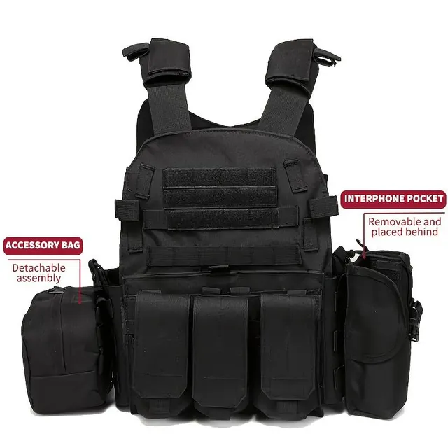 Tactical hunting vest: Ammo, Airsoft, Paintball - Maximum equipment