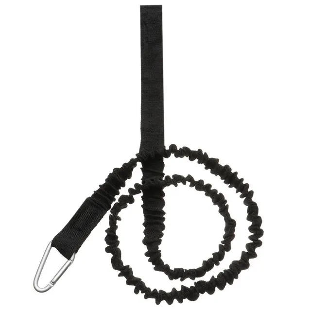 Safety rope with carbine on paddle