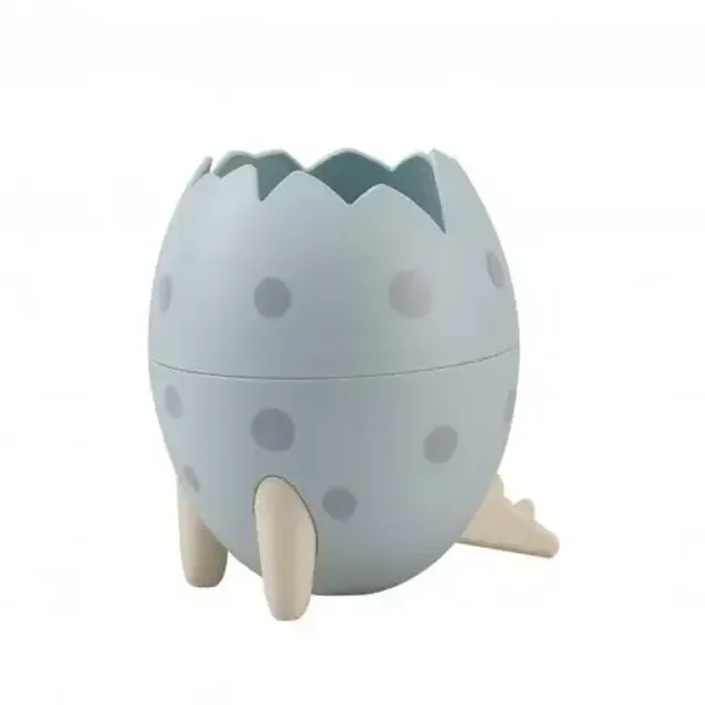 Design holder for pencils and brushes in the shape of a dinosaur egg - several color variants