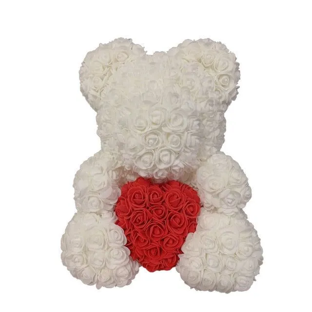 Darčekový medvedík plný ruží - viac variantov