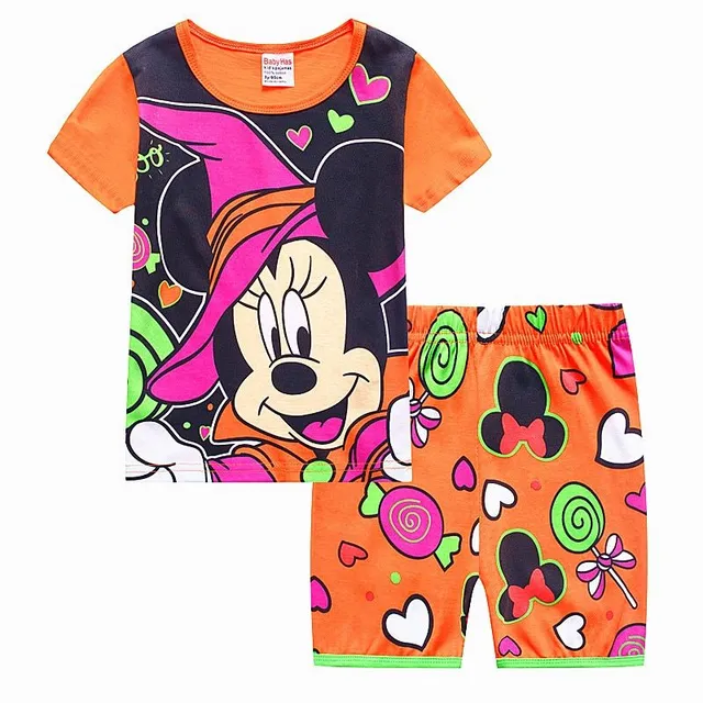 Pijama de vară pentru copii Mickey & Minnie