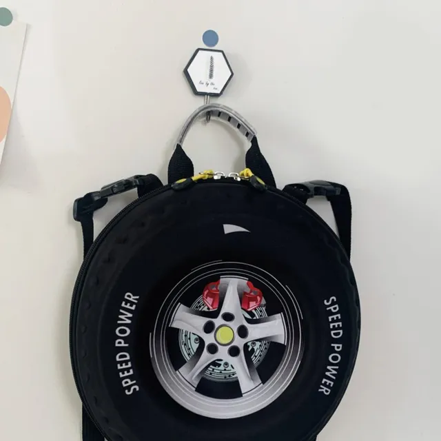 Roztomilý okrúhly detský batoh s karikatúrou - ideálny pre škôlku a cestovanie