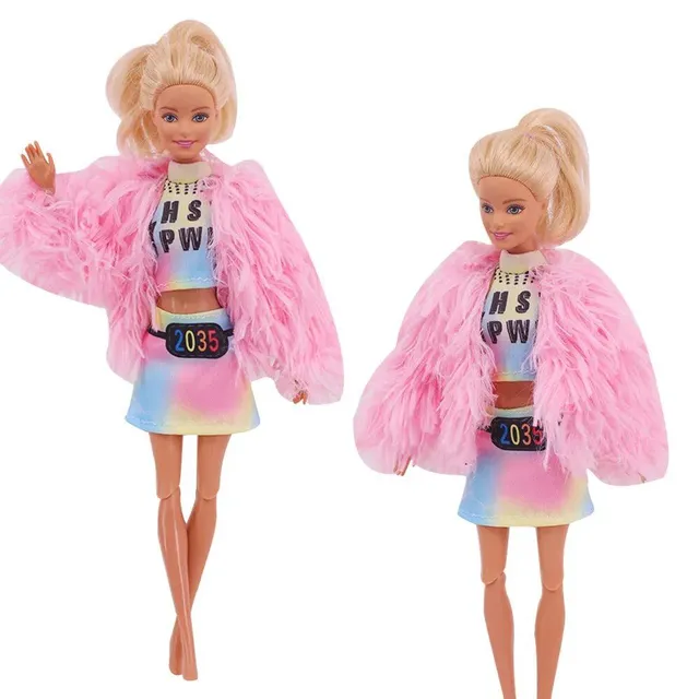 Set 5 piese de îmbrăcăminte și accesorii de modă pentru păpușile Barbie