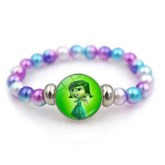 Colorful baby bead bracelet with pictured figure from a fairy tale In the head 2 - Inside Out 2