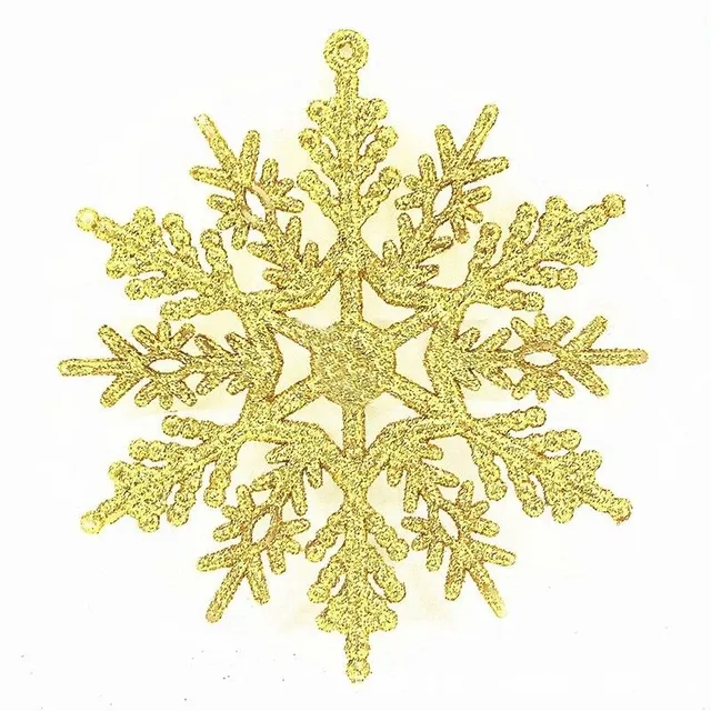 Christmas ornament snowflake 12 pcs