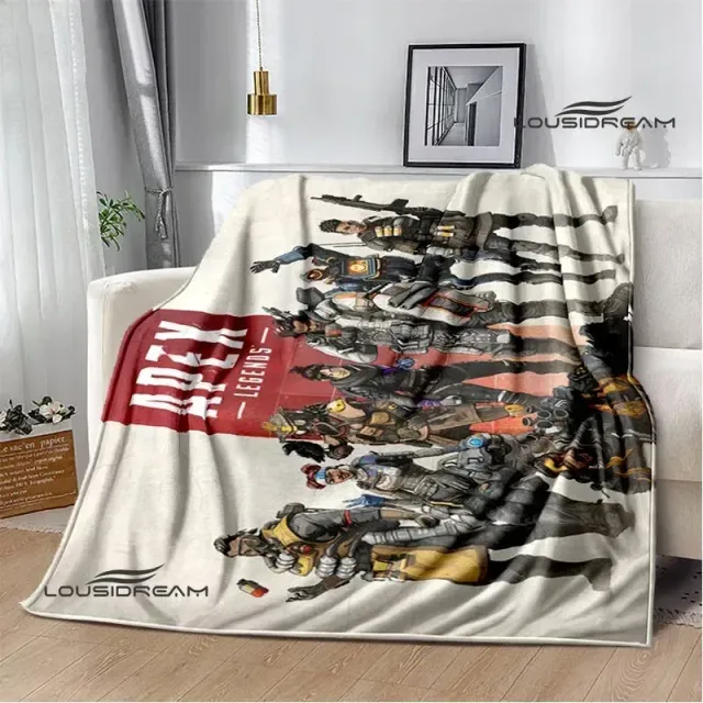 Couverture imprimée douce et agréable pour enfants avec des motifs du jeu Apex Legends