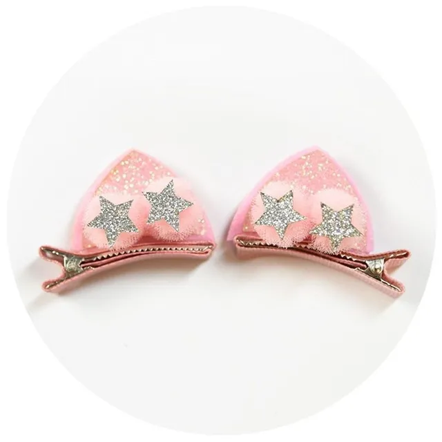 Barrettes mignonnes avec oreilles pour filles