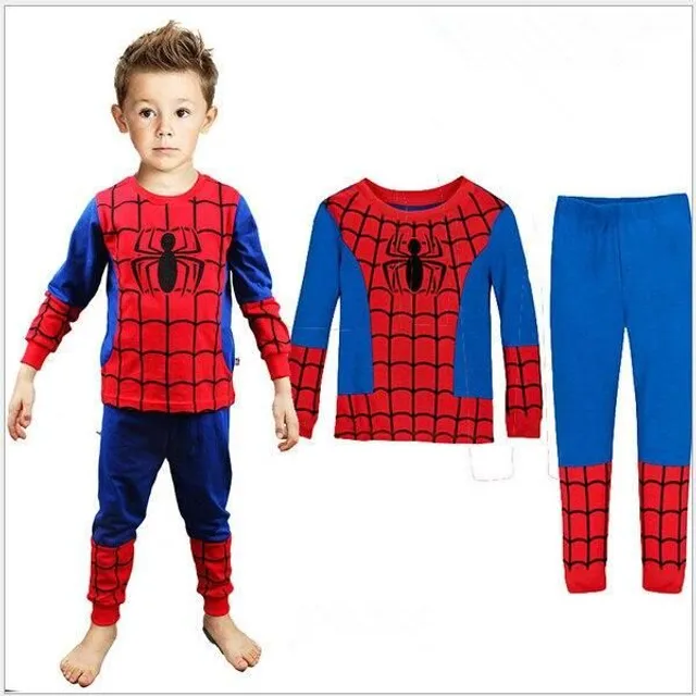 Pijama lungă pentru copii cu Spiderman