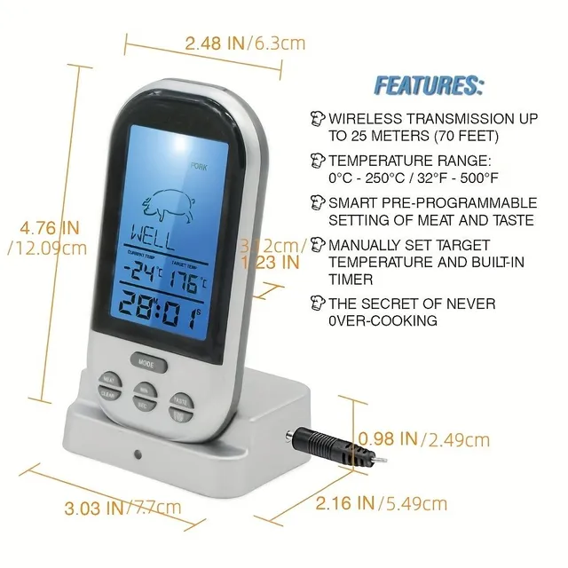 1 pc Meat thermometer