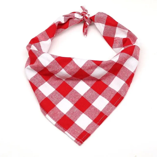 Plaid scarf for dogs