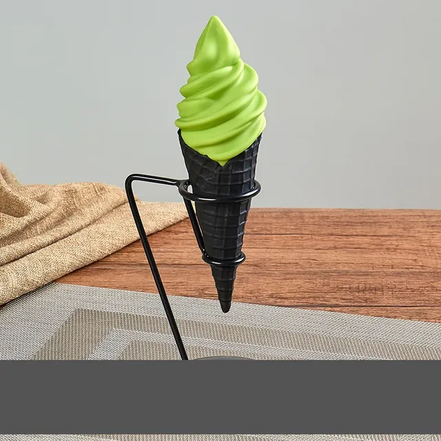 Simulated shining DIY ice cream cone made of plastic