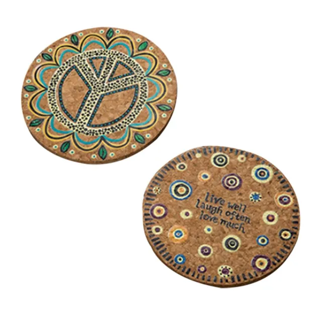 Cork Coasters hippie 4 szt.